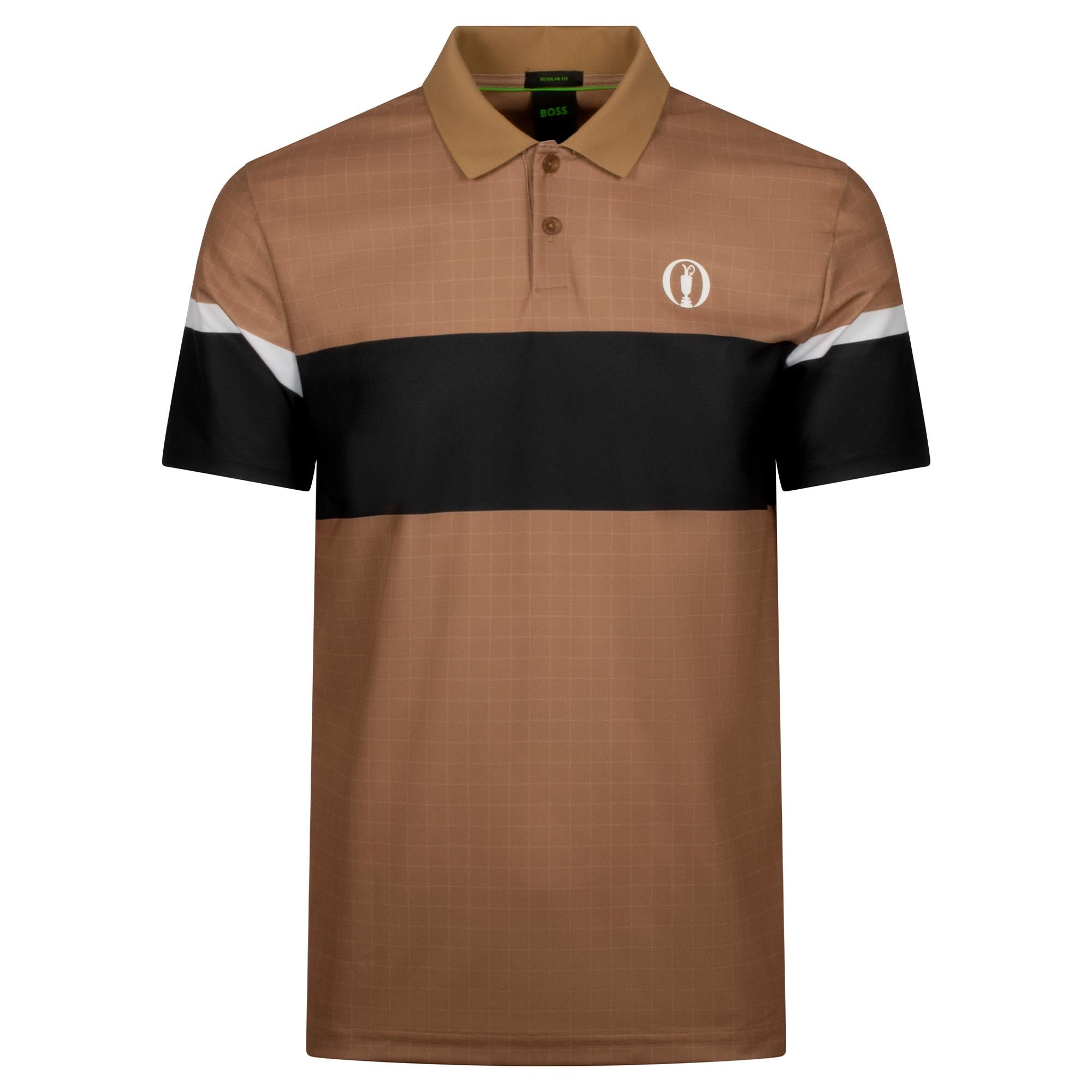 Boss Paddy The Open 25 Mens Polo Shirt Medium Beige